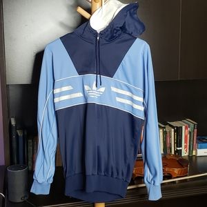 Vintage Blue Adidas Hoodie